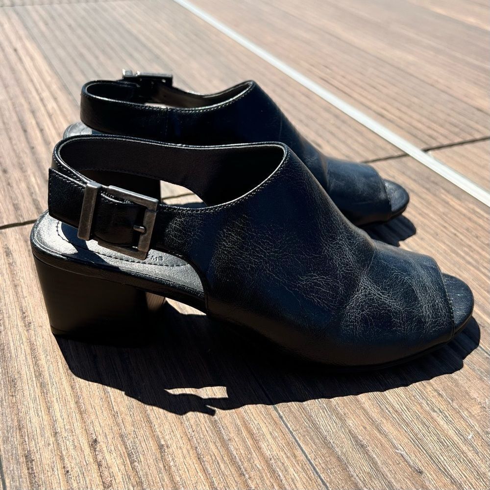 Life Stride Open-Toe Booties | Size: 6 | Color: Black